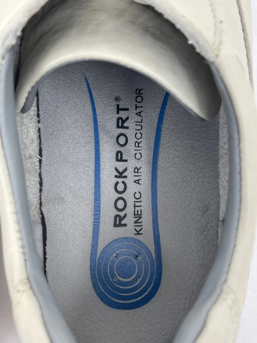 ROCKPORT Men's Casual Leather Sneakers/SHOES  in Off-White SIZE 9M